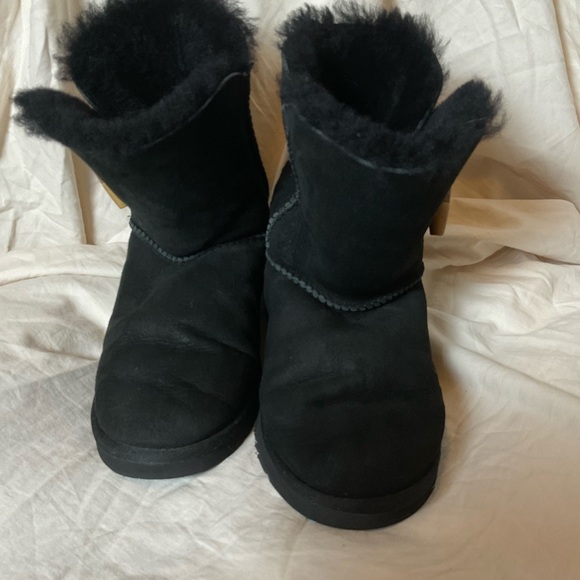 UGG Black Shearling Lined Boots - Picture 4 of 10
